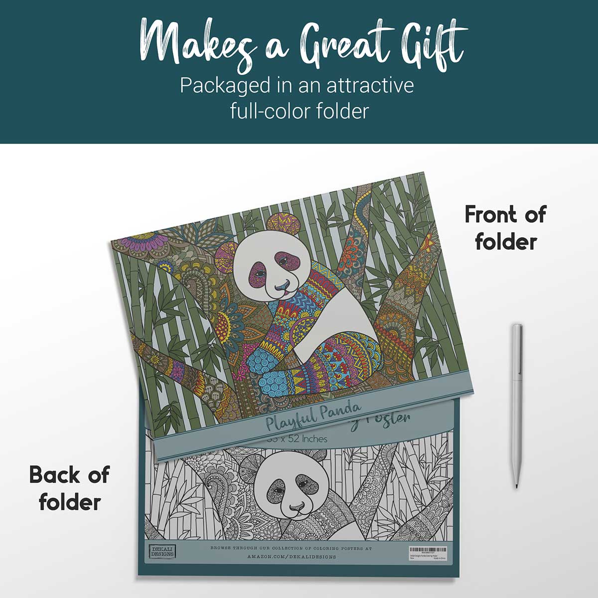 Panda Coloring Poster - Image 8