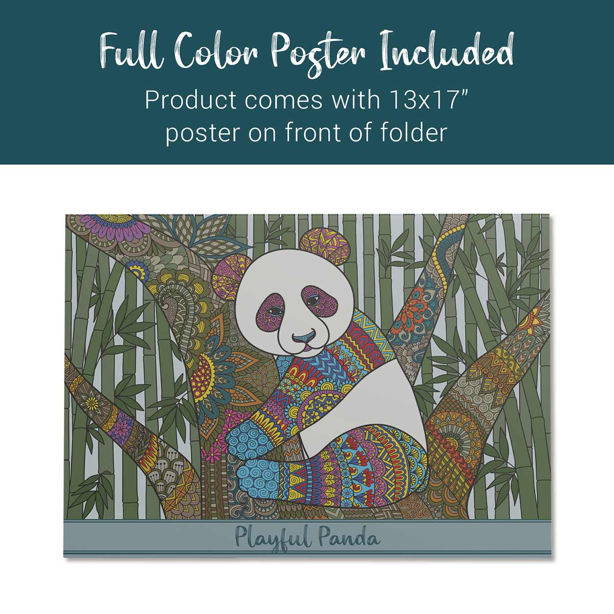 Panda Coloring Poster - Image 9