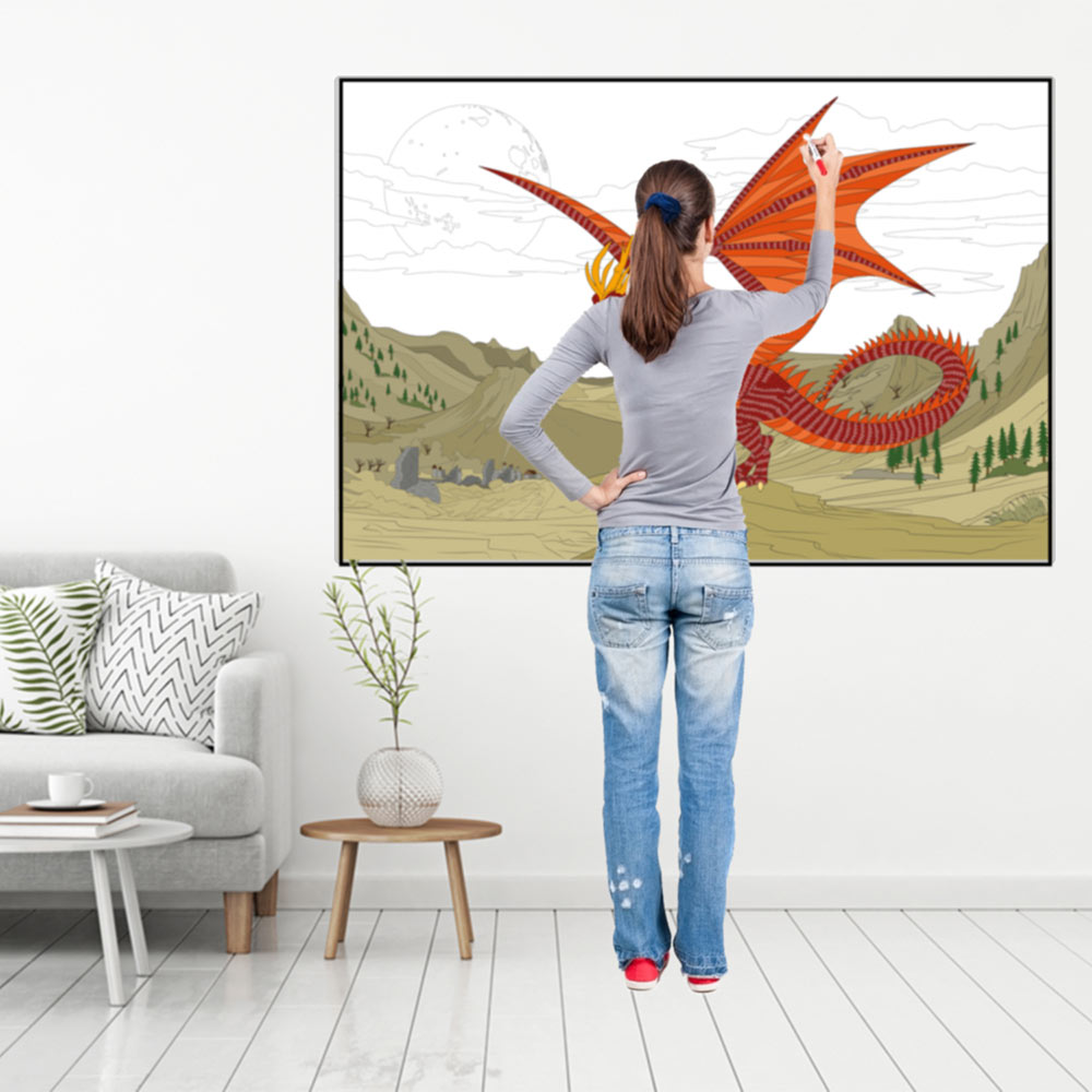 Dragon Coloring Poster - Image 7